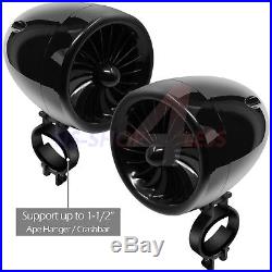1000W Bluetooth Motorcycle Stereo 4 Speaker Audio MP3 System AUX USB SD FM Radio