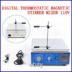 10L Digital Display Constant Temperature Magnetic Hotplate Stirrer Set Low Noise