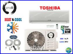 12,000 BTU Ductless Air Conditioner, Heat Pump Mini Split 110V 1 Ton With/KIT