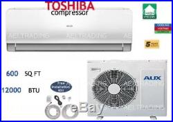 12,000 BTU Ductlless Air Conditioner, Heat Pump Mini Split 220V 1 Ton With/Kit