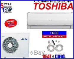 12000 BTU Ductless AC Air Conditioner, Heat Pump Mini Split 110V 1 Ton With/KIT