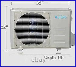 12000 BTU Ductless AC Mini Split Air Conditioner and Heat Pump 19 SEER 110 V