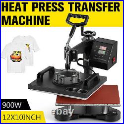 12x10 Digital Heat Press Machine Sublimation T-shirt Printing SWING AWAY