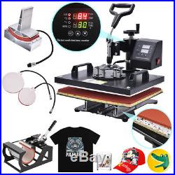 12x15 5 in 1 Digital Sublimation T-shirt Mug Plate Caps Heat Press Machine US