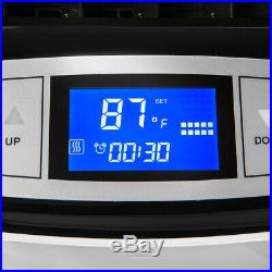 14000 BTU Portable A/C Air Conditioner Heater Dehumidifier Fan LCD with Remote