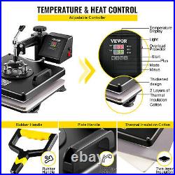 15x158in1 Heat Press Machine Digital Transfer Sublimation T-Shirt Mug Cap