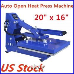 16 x 20 T-shirt Heat Press Machine Clamshell Horizontal 110V USA