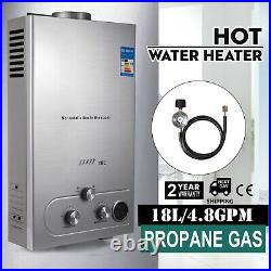 18L 5GPM Hot Water Heater Upgrade Type Propane Gas Instant Boiler With Shower Kit