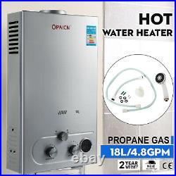 18L 5GPM Lpg Gas Propane Tankless Water Heater Instant Hot Water Boiler Shower
