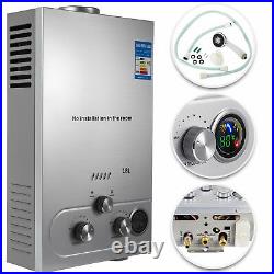 18L 5GPM Tankless Natural Gas Hot Water Heater Instant Water Boiler Shower Kit