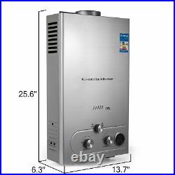 18L 5GPM Tankless Natural Gas Hot Water Heater Instant Water Boiler Shower Kit
