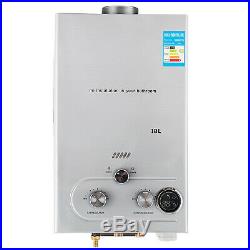 18L Propane Gas Water Heater 4.8GPM Tankless Instant Hot Water Boiler Shower LPG