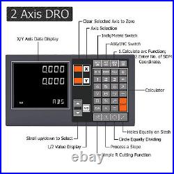 2/3 Axis Digital Readout DRO Display withLinear Scale 5? M Glass Encoder Lathe Mill