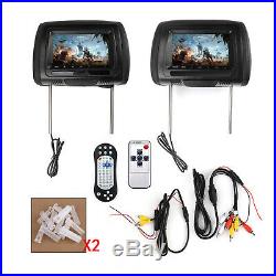 2 X 7 HD Auto Digital Display Video Kopfstütze DVD Player HDMI Game USB Tv Ir