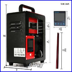 220V Hydraulic Rosin Tech Heat Press Machine 5Ton Dual Heating Plates 2.4x4.7'