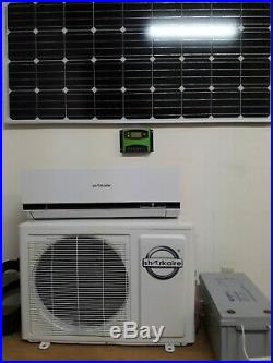 24 VDC Solar Off Grid 9000 BTU Battery and Ductless Mini Split Air Conditioner