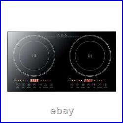 2400W Electric Dual Induction Cooker Countertop Double Burner Cooktop Cooker Top