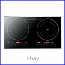 2400W Portable Induction Cooktop Countertop Dual Cooker Burner Stove Hot Plate