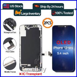 2Pack OLED Touch Screen Digitizer For iPhone 12 mini 5.4 LCD Display Wholesale