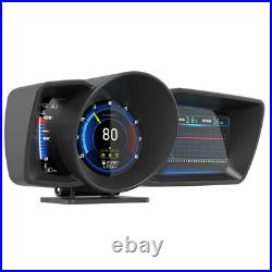 3.5'' Double Screen Auto OBD2+GPS Gauge Speedometer HUD Head-Up Digital Display