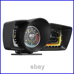 3.5'' Screen Car SUV OBD2+GPS Gauge HUD Head-Up Digital Display Speedometer RPM