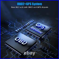 3.5'' Three Screen OBD2+GPS Smart Car Speedometer HUD Gauge Head Up Display RPM