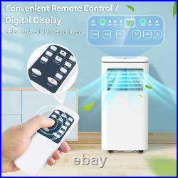 3-in-1 10000 BTU Portable AC Unit Air Conditioner Dehumidifier with Remote White