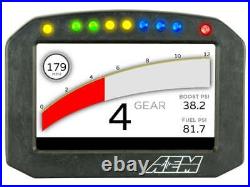 30-5600F AEM CD-5F Carbon Flat Panel Digital Dash Display