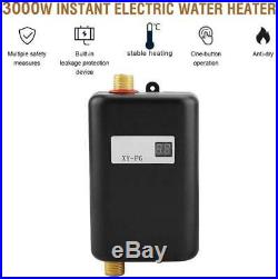 3000W 110V Instant Electric Mini Water Heater Tankless Shower Hot Water System