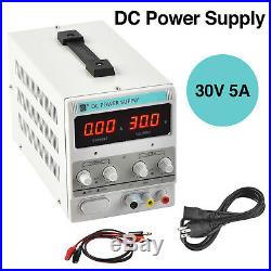 30V 5A DC Power Supply Adjustable Variable Dual Digital Lab Test with LED Display
