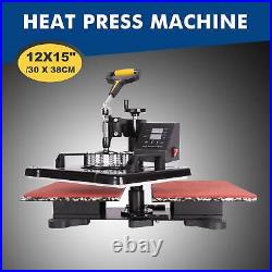 30X38cm 12X15 Swing Away Sublimation Transfer Heat Press Machine For T-Shirt