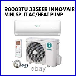 38 SEER 9000 BTU Innovair Mini-Split Ductless Wall Mount Mini Split Heat Pump