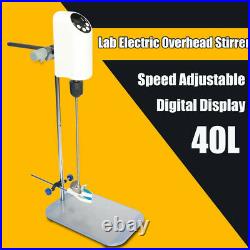 40L 110V Digital Display Lab Mixer Electric Overhead Stirrer Agitator Kit Sale