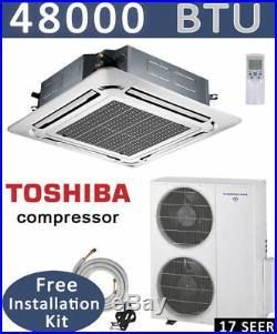 48000 BTU Ductless Mini Split Air Conditioner, Heat Pump Ceiling Cassette