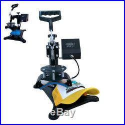 5 in 1 Heat Press Machine Sublimation 12x15inch for T-shirt Mug Cup Plate Hat US