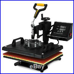 5 in 1 T-Shirt Heat Press Machine Transfer Sublimation Cap Hat Printing