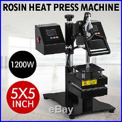 5 x 5 Dual Heating Elements Manual Rosin Heat Press Machine Heavy
