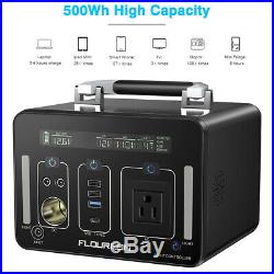 500Wh Power Generator Portable Li On Charger Power Bank Energy Storage AC DC USB
