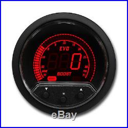 52 mm Auto Electronic Boost Controller Red & Blue LCD Digital Display 12 V PSI