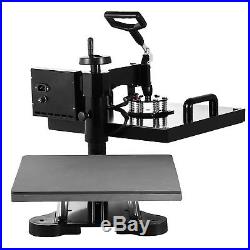 5IN1 15x15 T-Shirt Heat Press Transfer Machine Digital Swing Away Mug Plate