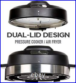 6 Qt Pressure Air Fryer Steamer & Electric Multi-Cooker LCD Digital Display New