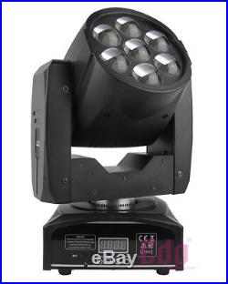 7x12W Zoom Wash Beam LED Moving Head Light for DJ Stage Disco Event Party Show