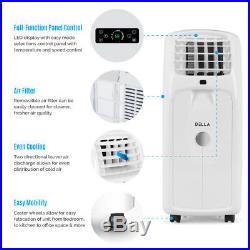 8,000 BTU Portable Air Conditioner Dehumidifier Window Kit with Remote Control