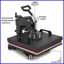 8IN1 Combo T-Shirt Heat Press Transfer 15x15 Printing Machine Swing Away