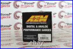 AEM 3 Gauges Combo Set UEGO WideBand A/F Ratio + Turbo Boost + Oil Pressure