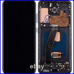 AMOLED For Samsung S20 4G G980 LCD Display Touch Screen Digitizer Assembly Frame