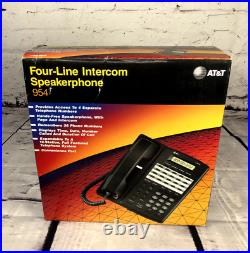 AT&T 954 4-Line Phone Multi-Line Speakerphone Corded Caller ID Intercom