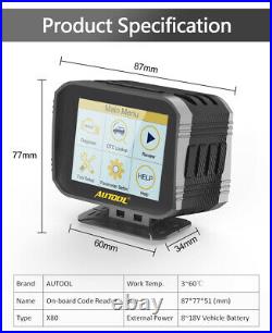 AUTOOL X80 OBD2 Car Speedometer HUD Display Digital Meter Gauge Multi-Function