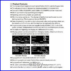 Advance ZD 10-in-1 LED Display Digital Meter Boost RPM EGT Gauge Full Sensor Kit