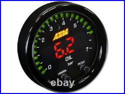 Aem X-series Digital Oil Pressure Display Gauge Kit 30-0301 100psi/7.0bar